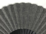 Japanese Fabric Folding Fan Sensu Vtg Bamboo Frame Simple Black White 5D76-AD - Fan-chidorivintage.com