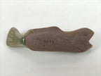 Japanese Ceramic Chopstick Rest Hashioki Vtg Utensil Holder Green Fish CR275-KT - Chopstick Holder-chidorivintage.com