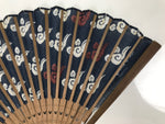 Japanese Fabric Folding Fan Sensu Bamboo Frame Tokyo Disney Mickey Blue 5D77-AD - Fan-chidorivintage.com
