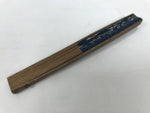 Japanese Fabric Folding Fan Sensu Bamboo Frame Tokyo Disney Mickey Blue 5D77-AD - Fan-chidorivintage.com
