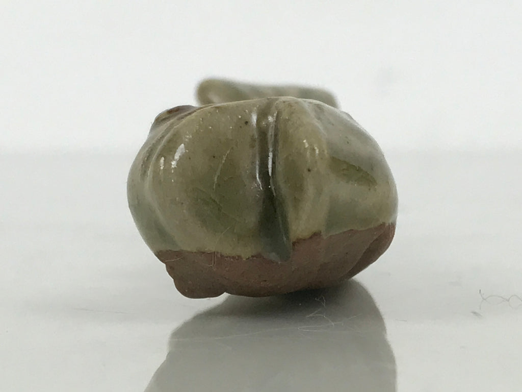Japanese Ceramic Chopstick Rest Hashioki Vtg Utensil Holder Green Fish CR278-KT - Chopstick Holder-chidorivintage.com