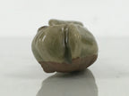 Japanese Ceramic Chopstick Rest Hashioki Vtg Utensil Holder Green Fish CR278-KT - Chopstick Holder-chidorivintage.com