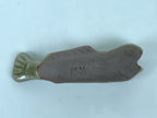 Japanese Ceramic Chopstick Rest Hashioki Vtg Utensil Holder Green Fish CR279-KT - Chopstick Holder-chidorivintage.com