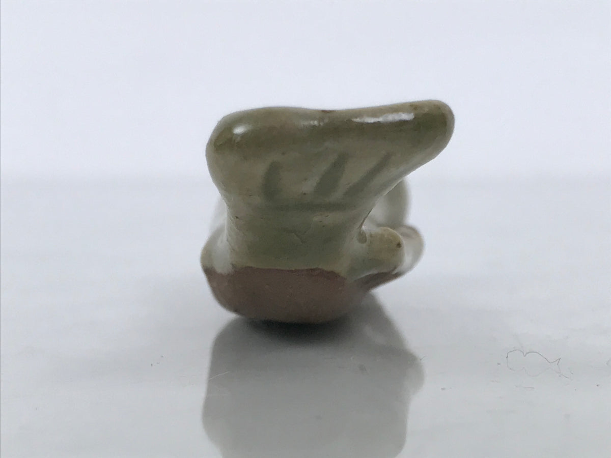 Japanese Ceramic Chopstick Rest Hashioki Vtg Utensil Holder Green Fish CR279-KT - Chopstick Holder-chidorivintage.com