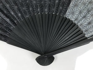 Vintage Japanese Folding Fan – Traditional Asanoha Design