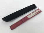 Japanese Fabric Folding Fan Vtg Sensu Bamboo Frame Hanae Mori Pink Rose 5D89-AD - Fan-chidorivintage.com