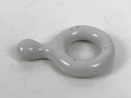 Japanese Porcelain Chopstick Rest Hashioki Vtg Utensil Holder Round White CR280-KT - Chopstick Holder-chidorivintage.com