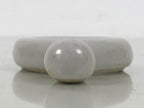 Japanese Porcelain Chopstick Rest Hashioki Vtg Utensil Holder Round White CR281-KT - Chopstick Holder-chidorivintage.com