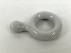 Japanese Porcelain Chopstick Rest Hashioki Vtg Utensil Holder Round White CR282-KT - Chopstick Holder-chidorivintage.com