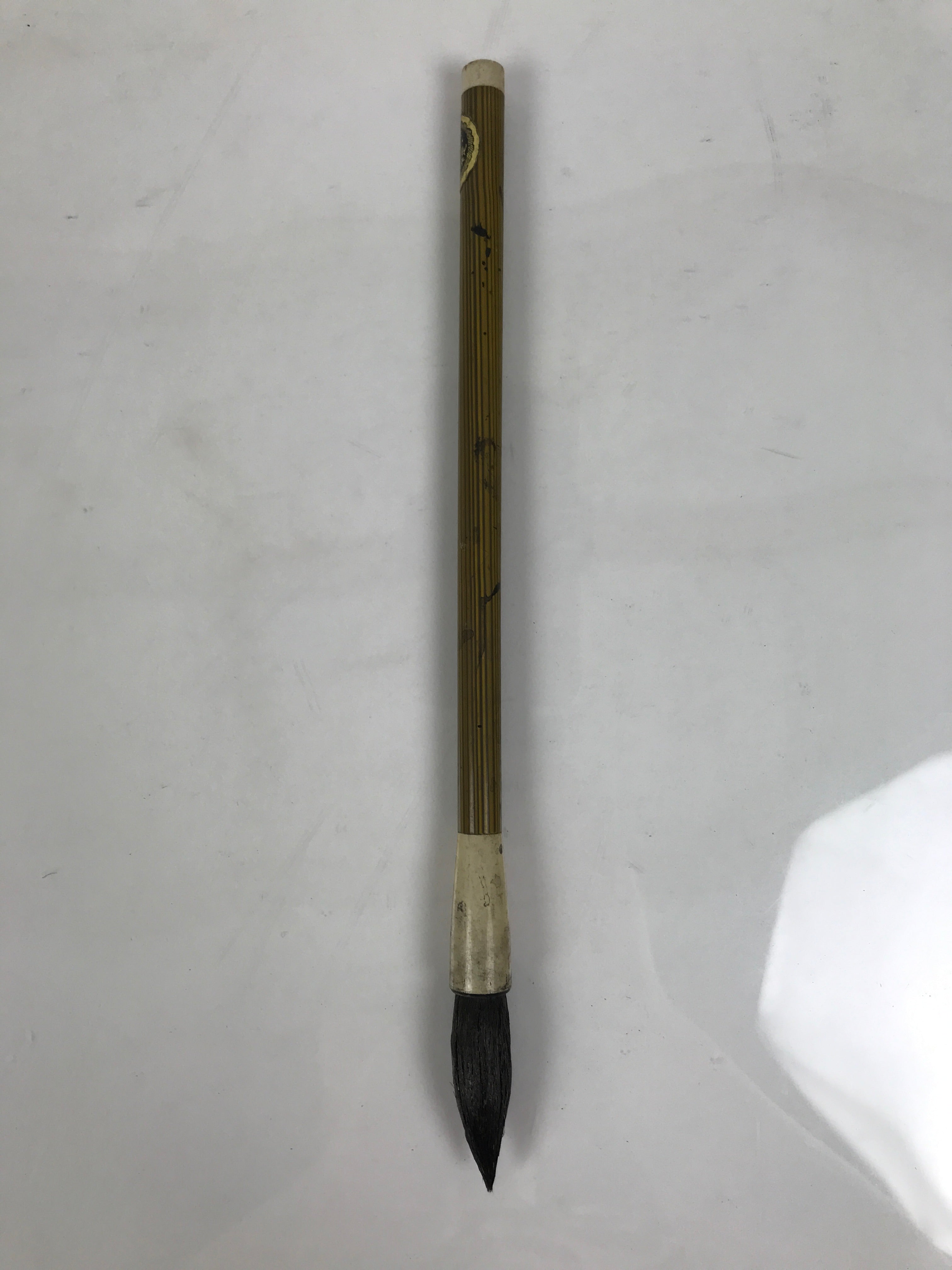 Japanese Calligraphy Brush Vtg Bamboo Fude Calligraphy Tool Shodo Shuji C18-AD - Calligraphy Tool-chidorivintage.com