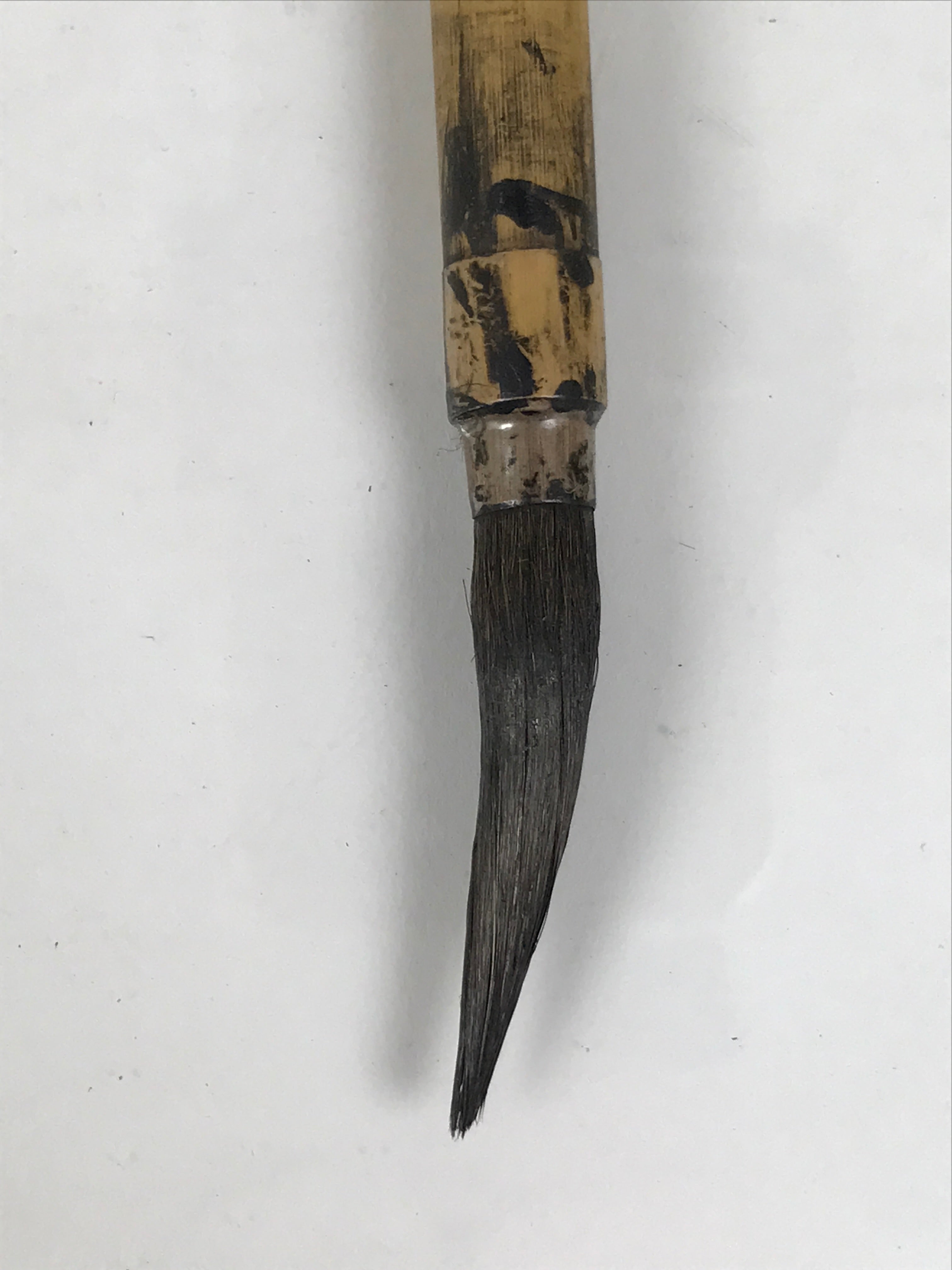 Japanese Calligraphy Brush Vtg Bamboo Fude Calligraphy Tool Shodo Shuji C20-AD - Calligraphy Tool-chidorivintage.com