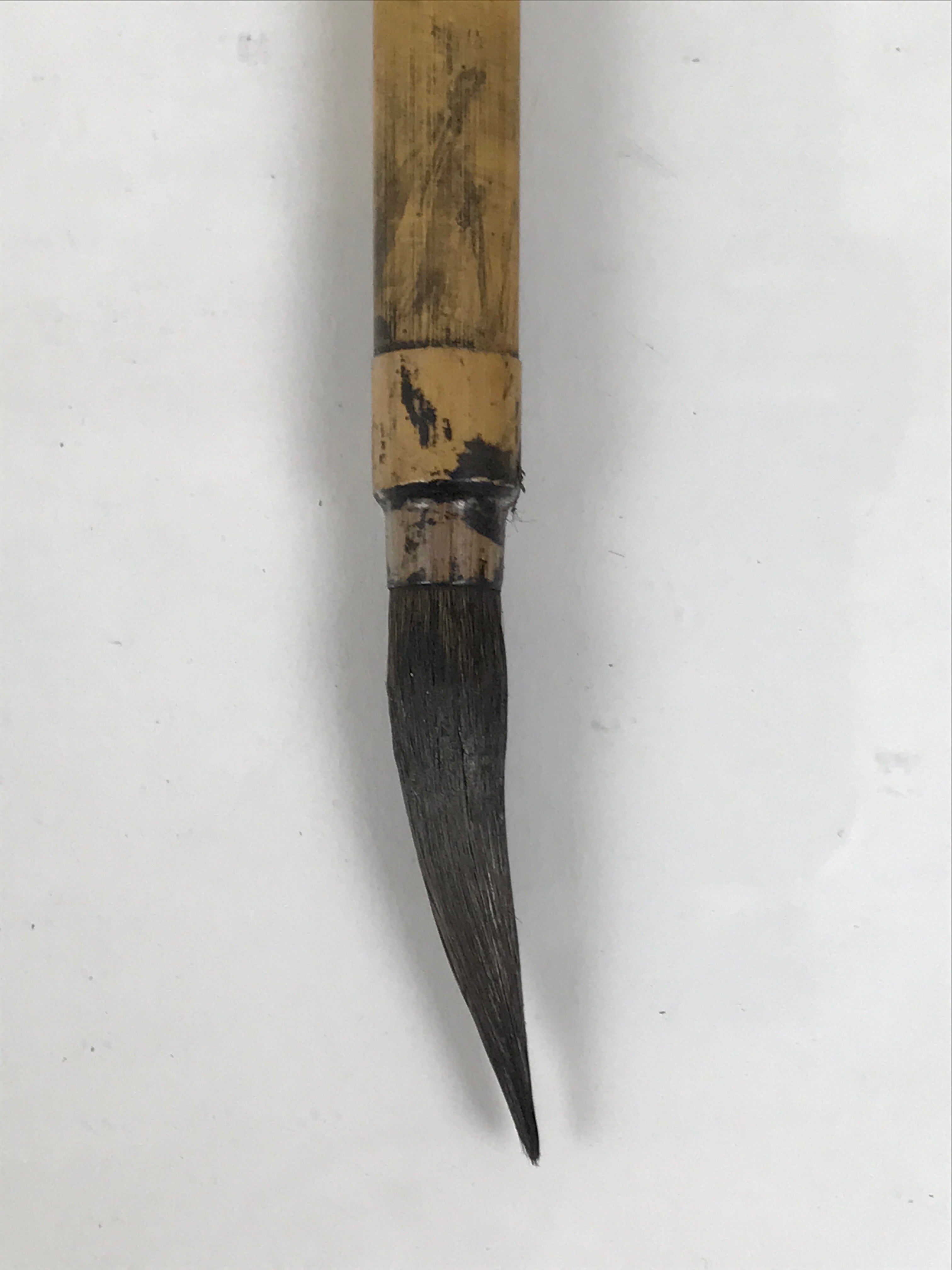 Japanese Calligraphy Brush Vtg Bamboo Fude Calligraphy Tool Shodo Shuji C20-AD - Calligraphy Tool-chidorivintage.com