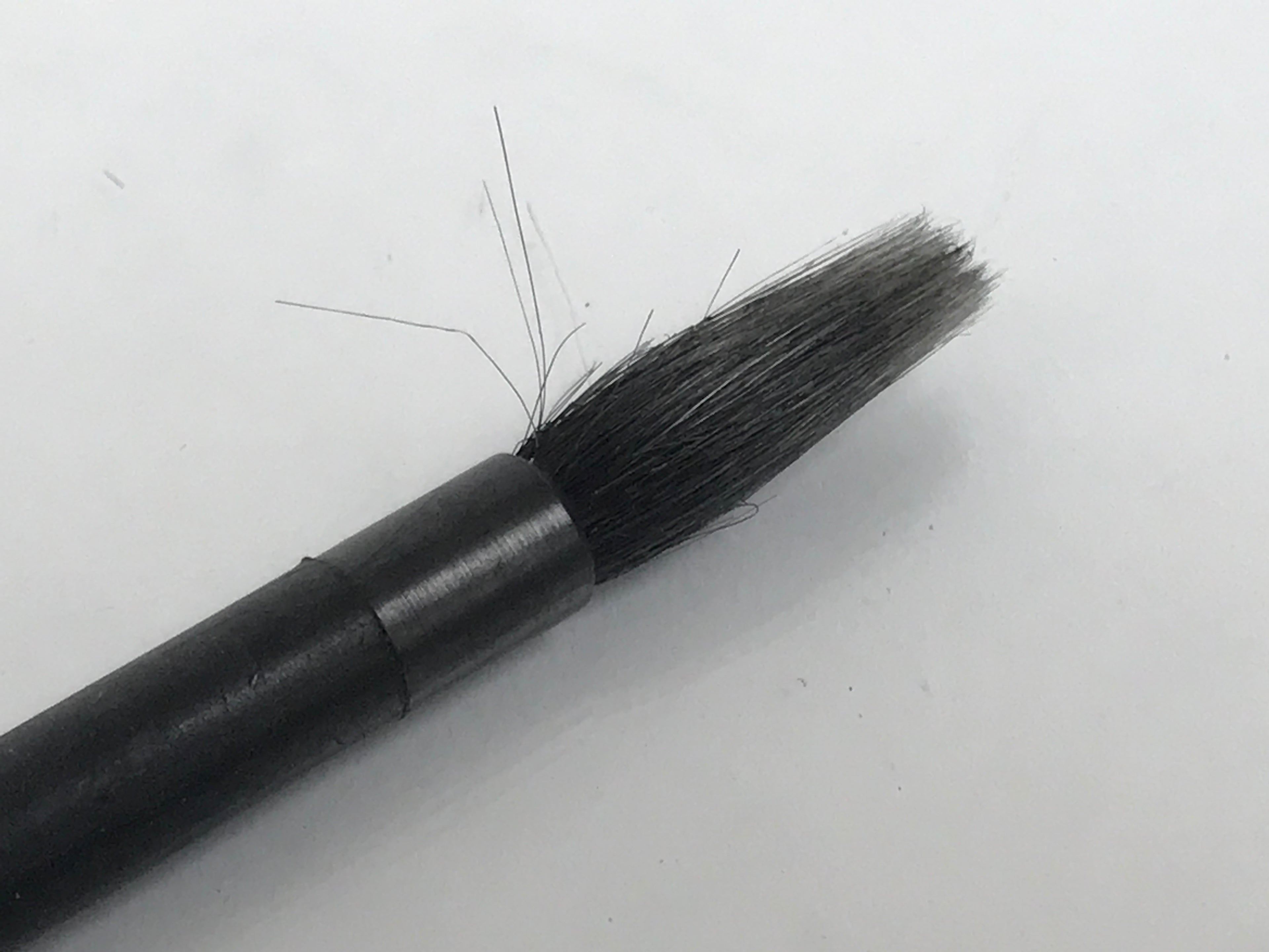 Japanese Calligraphy Brush Vtg Black Fude Calligraphy Tool Shodo Shuji C25-AD - Calligraphy Tool-chidorivintage.com