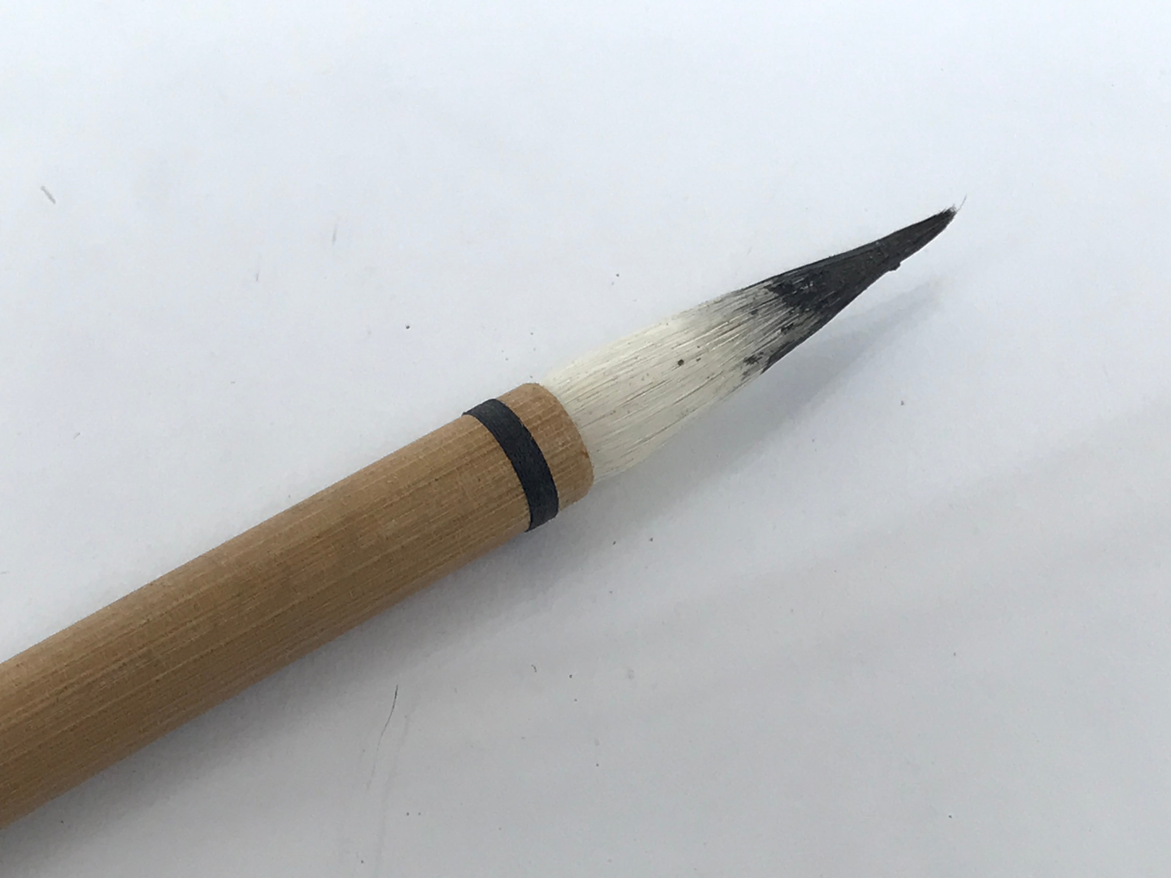 Japanese Calligraphy Brush Vtg Bamboo Fude Calligraphy Tool Shodo Shuji C26-AD - Calligraphy Tool-chidorivintage.com