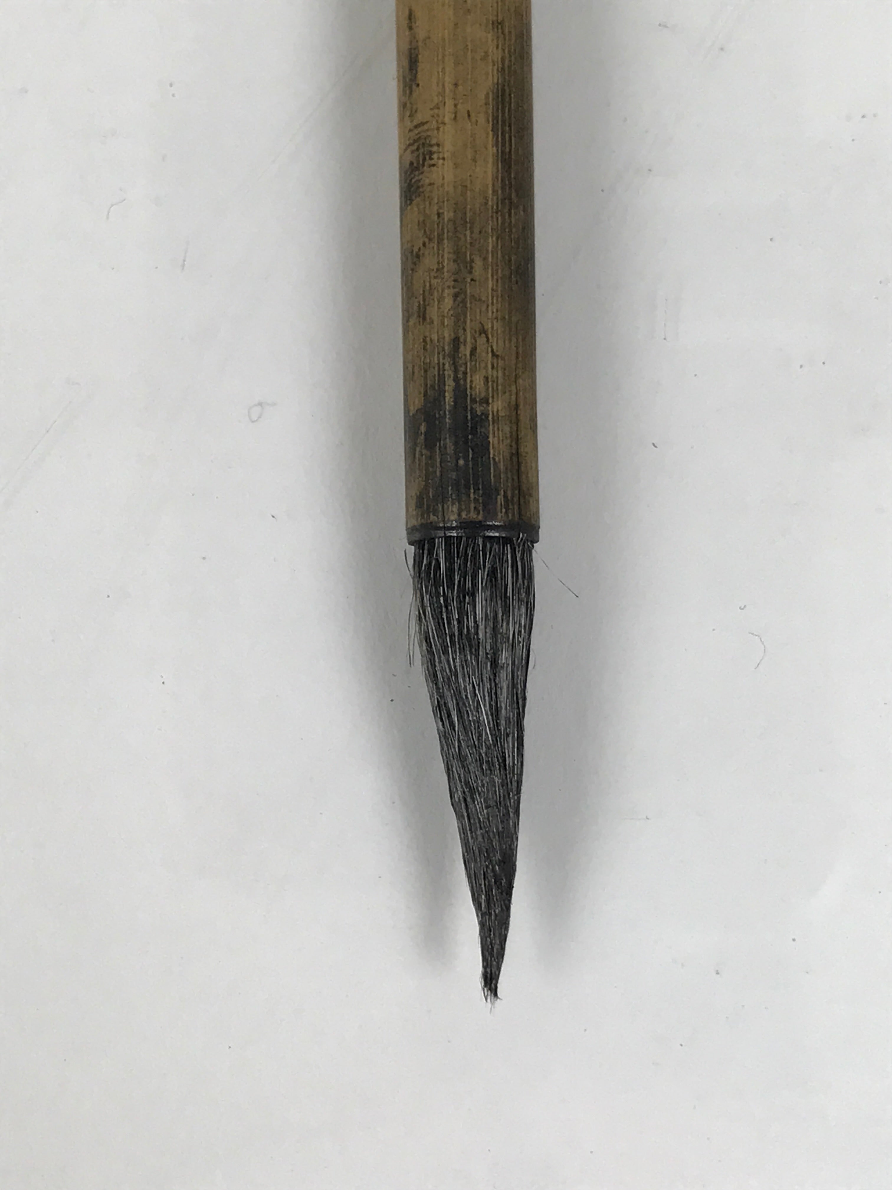 Japanese Calligraphy Brush Vtg Bamboo Fude Calligraphy Tool Shodo Shuji C27-AD - Calligraphy Tool-chidorivintage.com