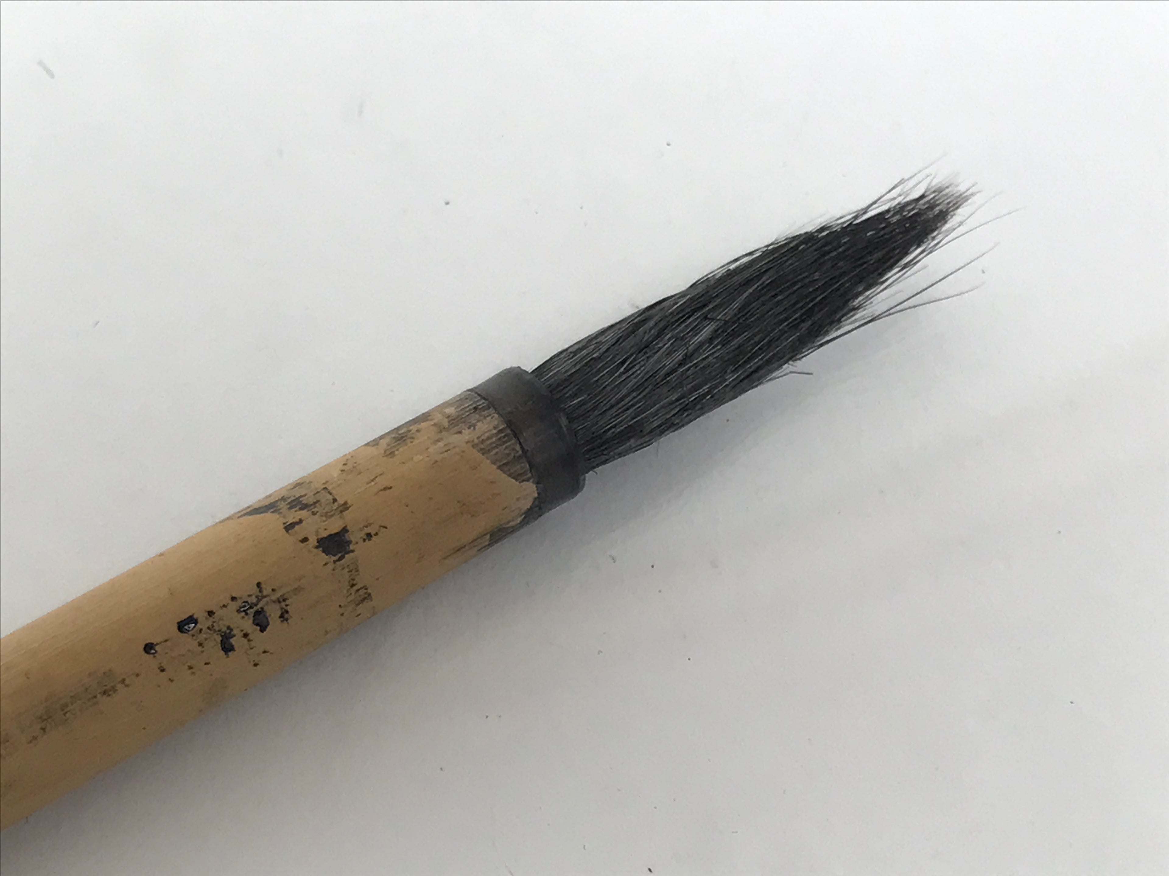 Japanese Calligraphy Brush Vtg Bamboo Fude Calligraphy Tool Shodo Shuji C28-AD - Calligraphy Tool-chidorivintage.com