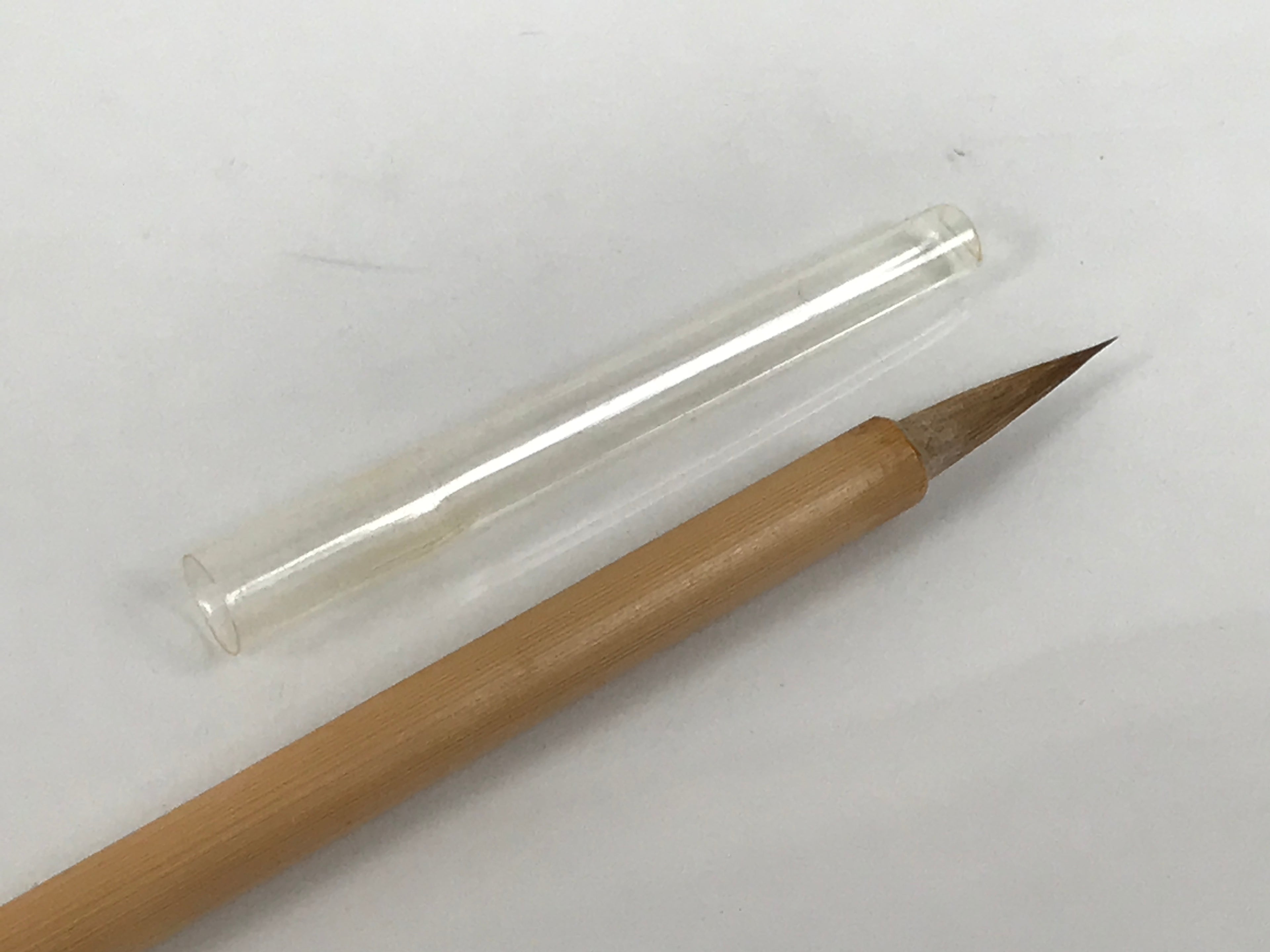 Japanese Calligraphy Brush Vtg Bamboo Fude Calligraphy Tool Shodo Shuji C37-AD - Calligraphy Tool-chidorivintage.com