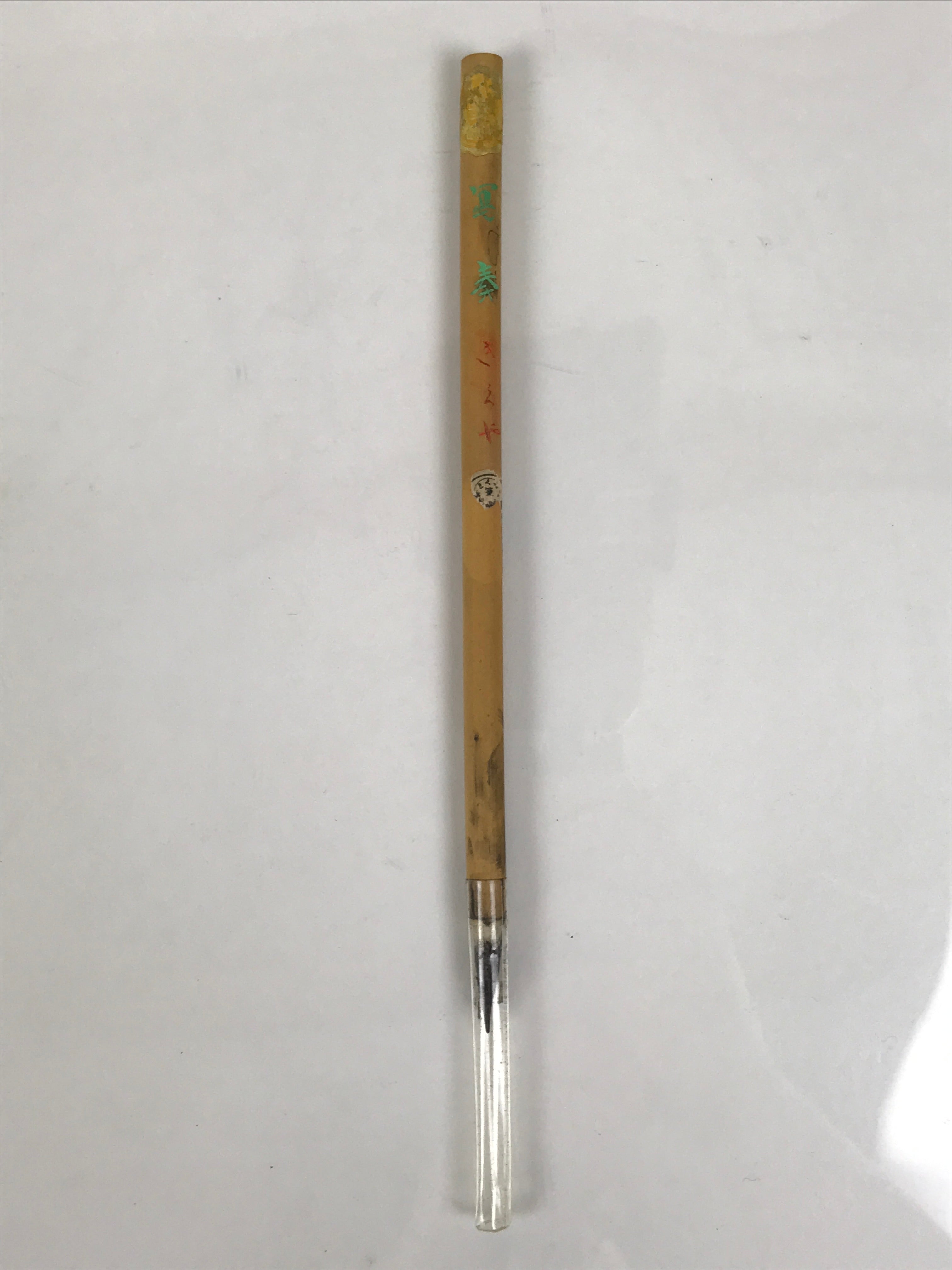 Japanese Calligraphy Brush Vtg Bamboo Fude Calligraphy Tool Shodo Shuji C44-AD - Calligraphy Tool-chidorivintage.com