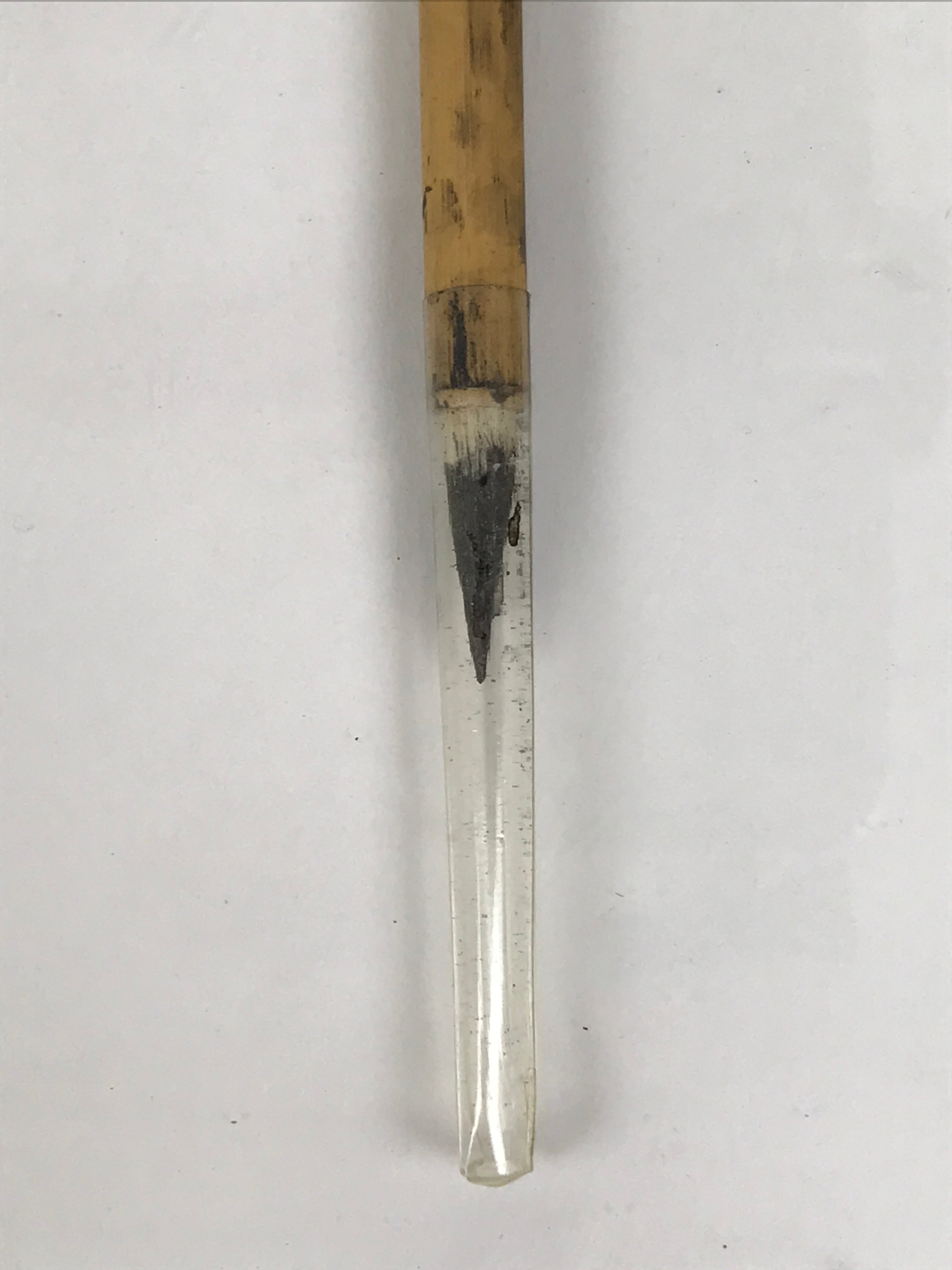 Japanese Calligraphy Brush Vtg Bamboo Fude Calligraphy Tool Shodo Shuji C44-AD - Calligraphy Tool-chidorivintage.com