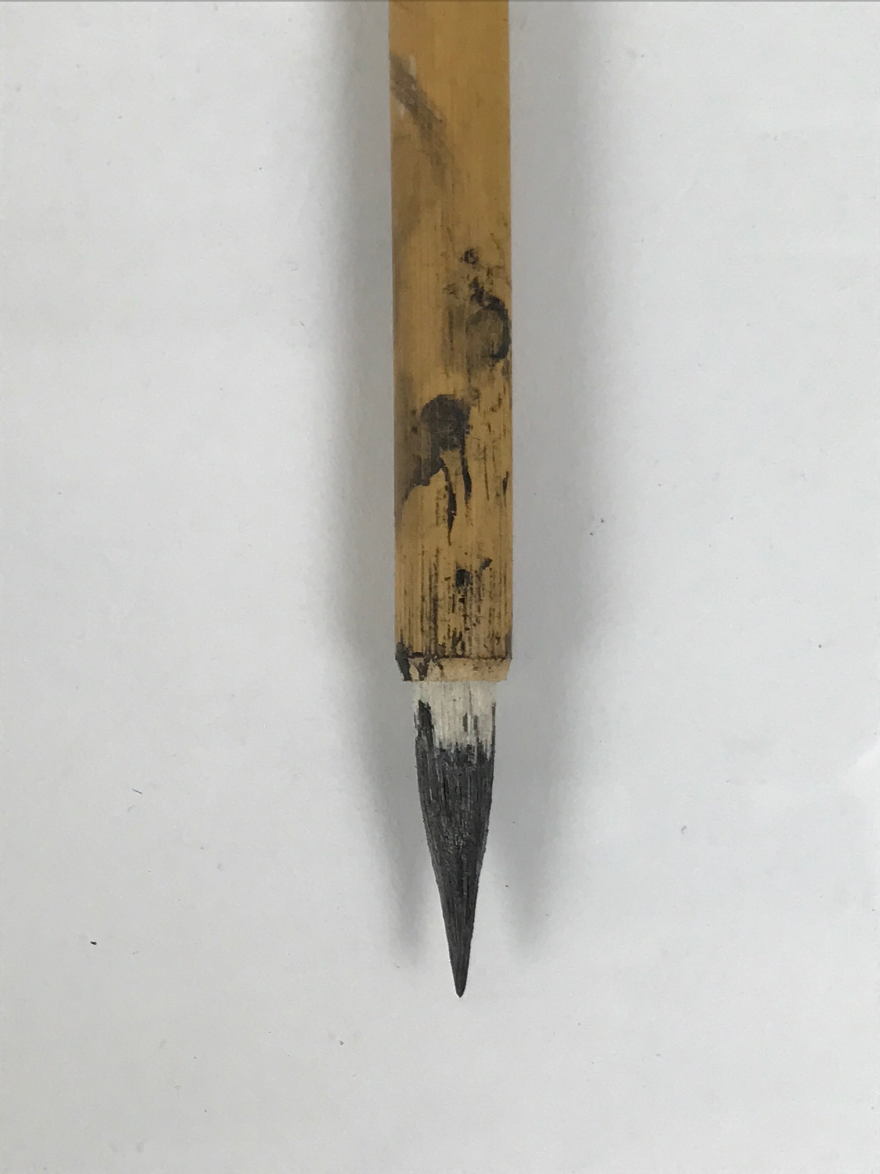 Japanese Calligraphy Brush Vtg Bamboo Fude Calligraphy Tool Shodo Shuji C44-AD - Calligraphy Tool-chidorivintage.com