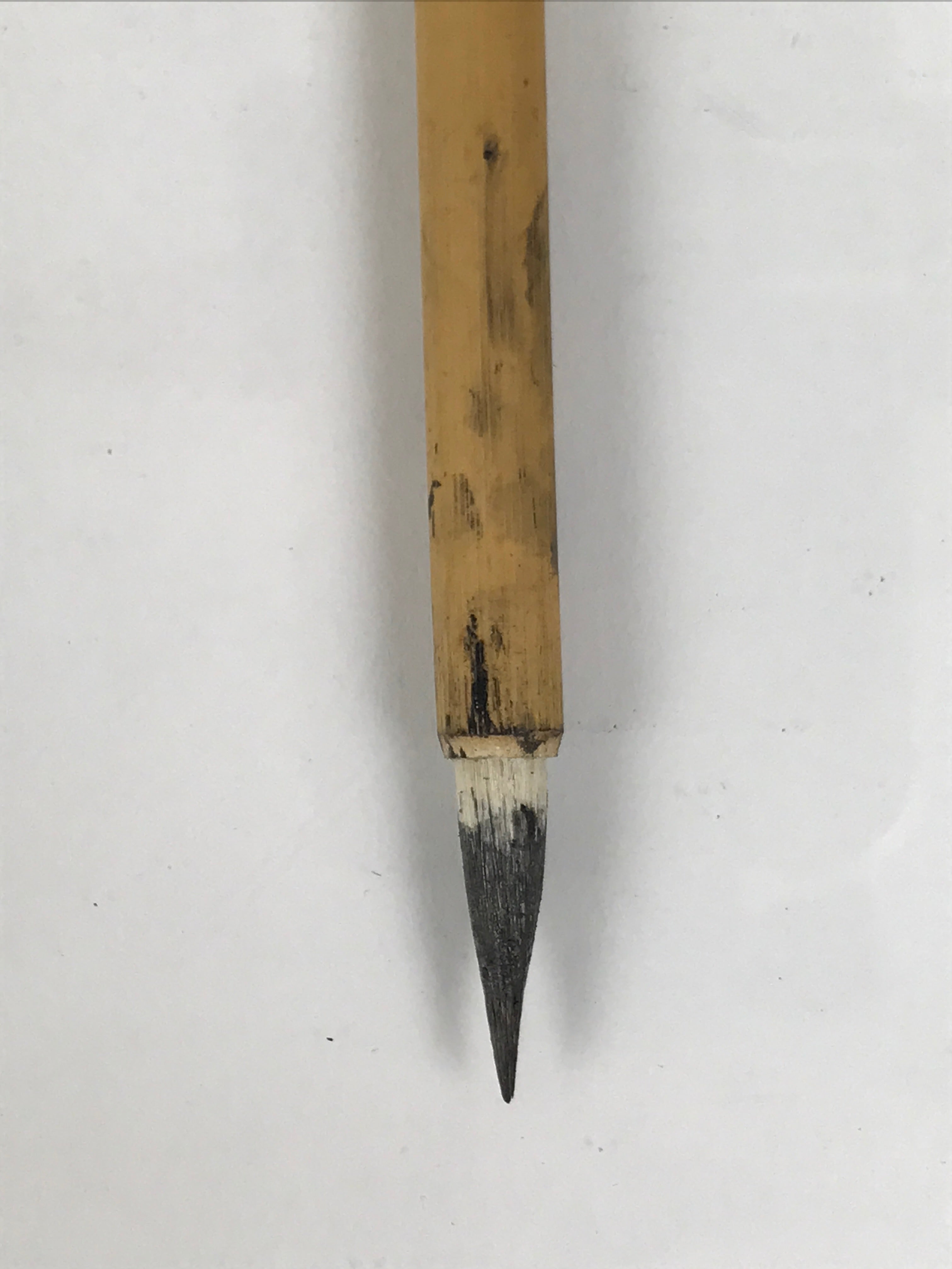 Japanese Calligraphy Brush Vtg Bamboo Fude Calligraphy Tool Shodo Shuji C44-AD - Calligraphy Tool-chidorivintage.com