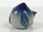 Japanese Calligraphy Water Dropper Suiteki Vtg Ceramic Round Blue White C46-AD - Calligraphy Tool-chidorivintage.com