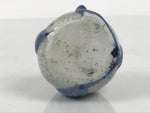 Japanese Calligraphy Water Dropper Suiteki Vtg Ceramic Round Blue White C46-AD - Calligraphy Tool-chidorivintage.com