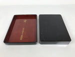 Antique Japanese Lacquer Wooden Calligraphy Tool Box Suzuribako Shodo Shuji C47-AD - Calligraphy Tool-chidorivintage.com