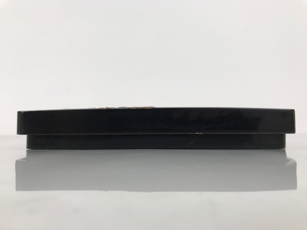 Antique Japanese Lacquer Wooden Calligraphy Tool Box Suzuribako Shodo Shuji C47-AD - Calligraphy Tool-chidorivintage.com