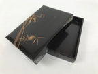 Antique Japanese Lacquer Wooden Calligraphy Tool Box Suzuribako Shodo Shuji C48-AD - Calligraphy Tool-chidorivintage.com