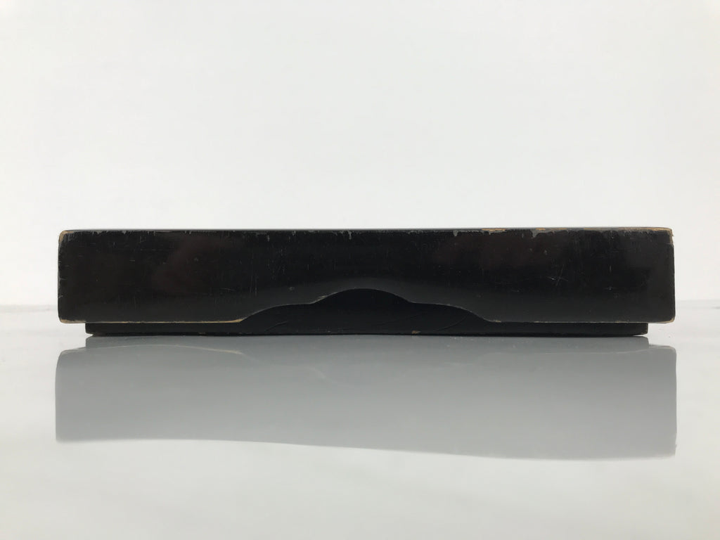 Antique Japanese Lacquer Wooden Calligraphy Tool Box Suzuribako Shodo Shuji C48-AD - Calligraphy Tool-chidorivintage.com