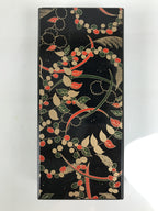 Japanese Calligraphy Set Boxed Vtg Suzuribako Inkstone Ink Stick Brush Black C49-AD - Calligraphy Tool-chidorivintage.com
