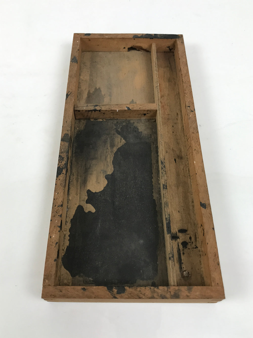 Japanese Wooden Calligraphy Tool Tray Vtg Suzuribako Shodo Shuji Box Stand C45-AD - Calligraphy Tool-chidorivintage.com
