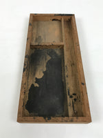 Japanese Wooden Calligraphy Tool Tray Vtg Suzuribako Shodo Shuji Box Stand C45-AD - Calligraphy Tool-chidorivintage.com