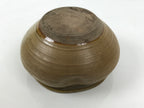 Japanese Ceramic Waste Water Bowl Kensui Vtg Tea Ceremony Brown Stripe CHB171-KT - Bowl-chidorivintage.com