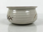 Japanese Ceramic Waste Water Bowl Kensui Vtg Tea Ceremony White Brown CHB172-KT - Bowl-chidorivintage.com