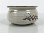 Japanese Ceramic Waste Water Bowl Kensui Vtg Tea Ceremony White Brown CHB172-KT - Bowl-chidorivintage.com