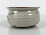 Japanese Ceramic Waste Water Bowl Kensui Vtg Tea Ceremony White Brown CHB172-KT - Bowl-chidorivintage.com