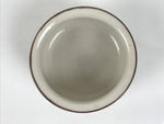 Japanese Ceramic Waste Water Bowl Kensui Vtg Tea Ceremony White Brown CHB172-KT - Bowl-chidorivintage.com
