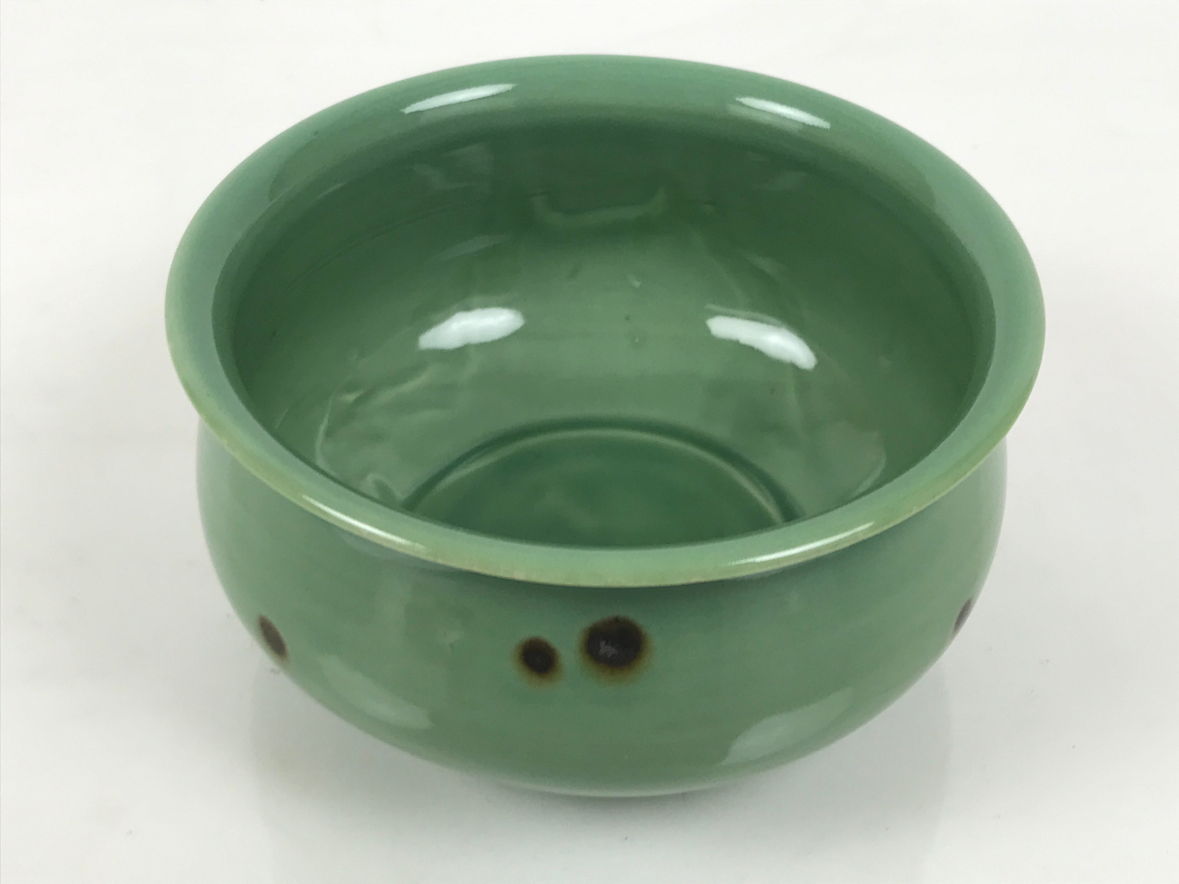 Japanese Porcelain Celadon Waste Water Bowl Kensui Vtg Tea Ceremony Green CHB173-KT - Bowl-chidorivintage.com