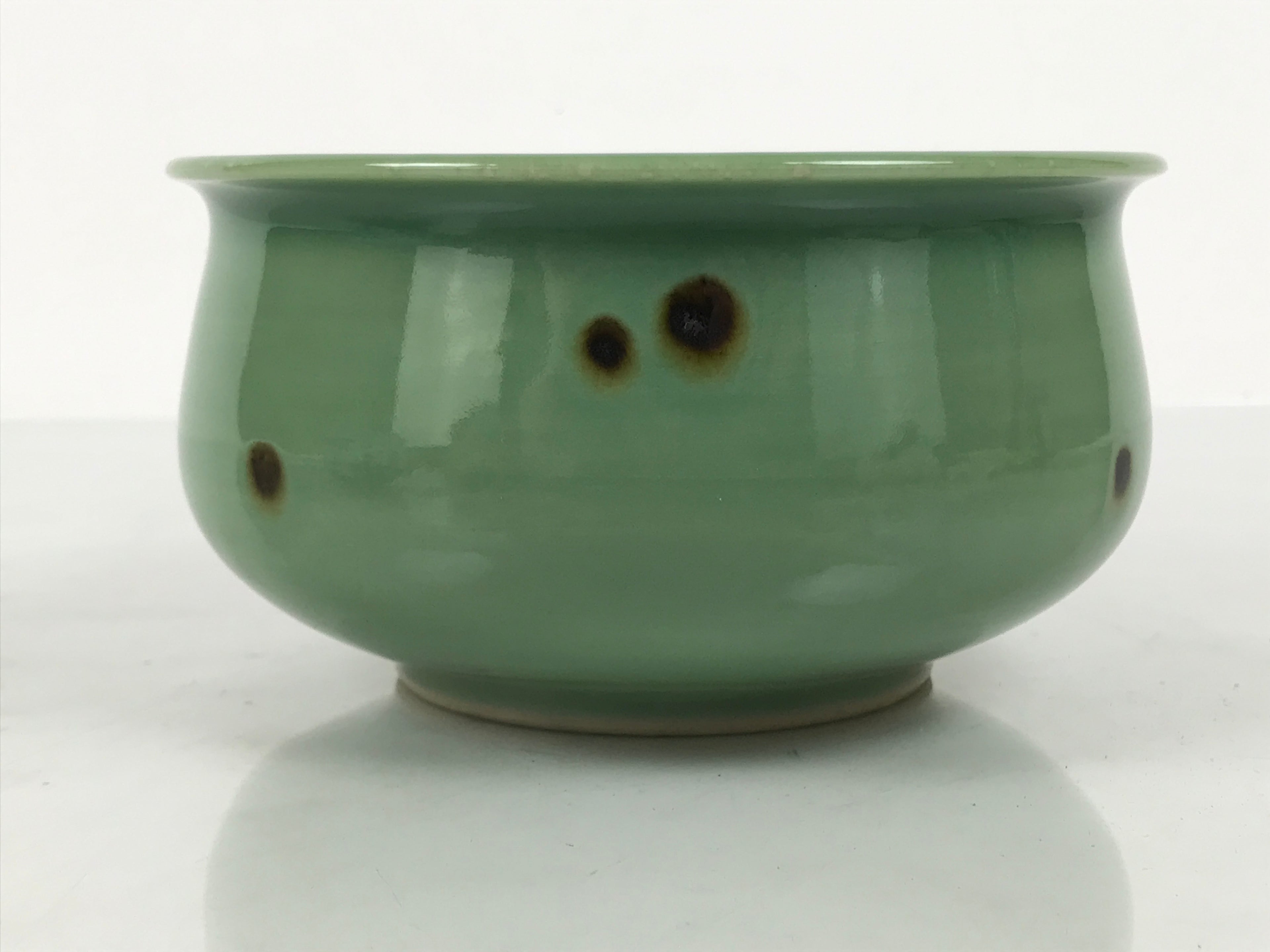 Japanese Porcelain Celadon Waste Water Bowl Kensui Vtg Tea Ceremony Green CHB173-KT - Bowl-chidorivintage.com