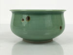 Japanese Porcelain Celadon Waste Water Bowl Kensui Vtg Tea Ceremony Green CHB173-KT - Bowl-chidorivintage.com