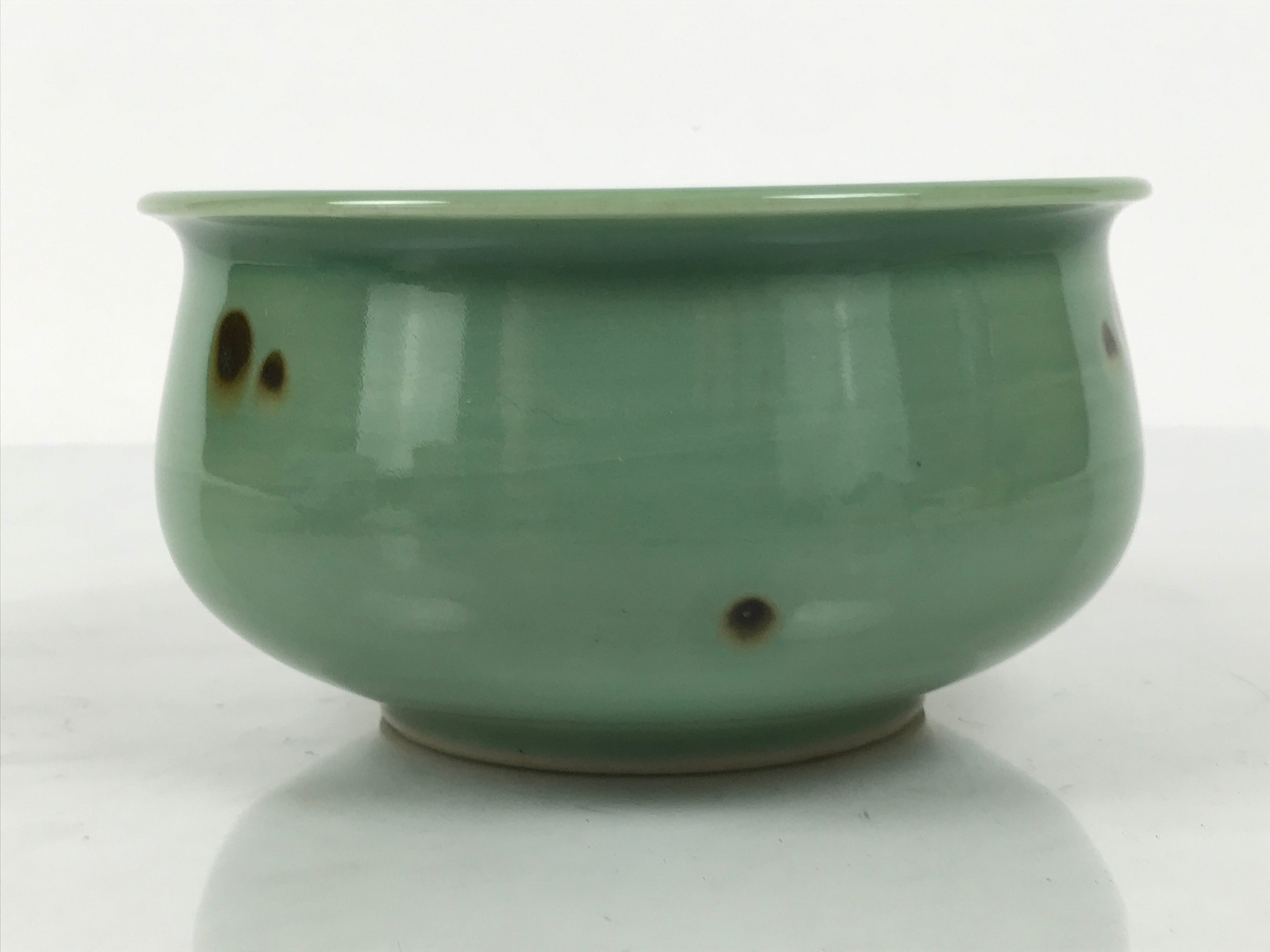Japanese Porcelain Celadon Waste Water Bowl Kensui Vtg Tea Ceremony Green CHB173-KT - Bowl-chidorivintage.com