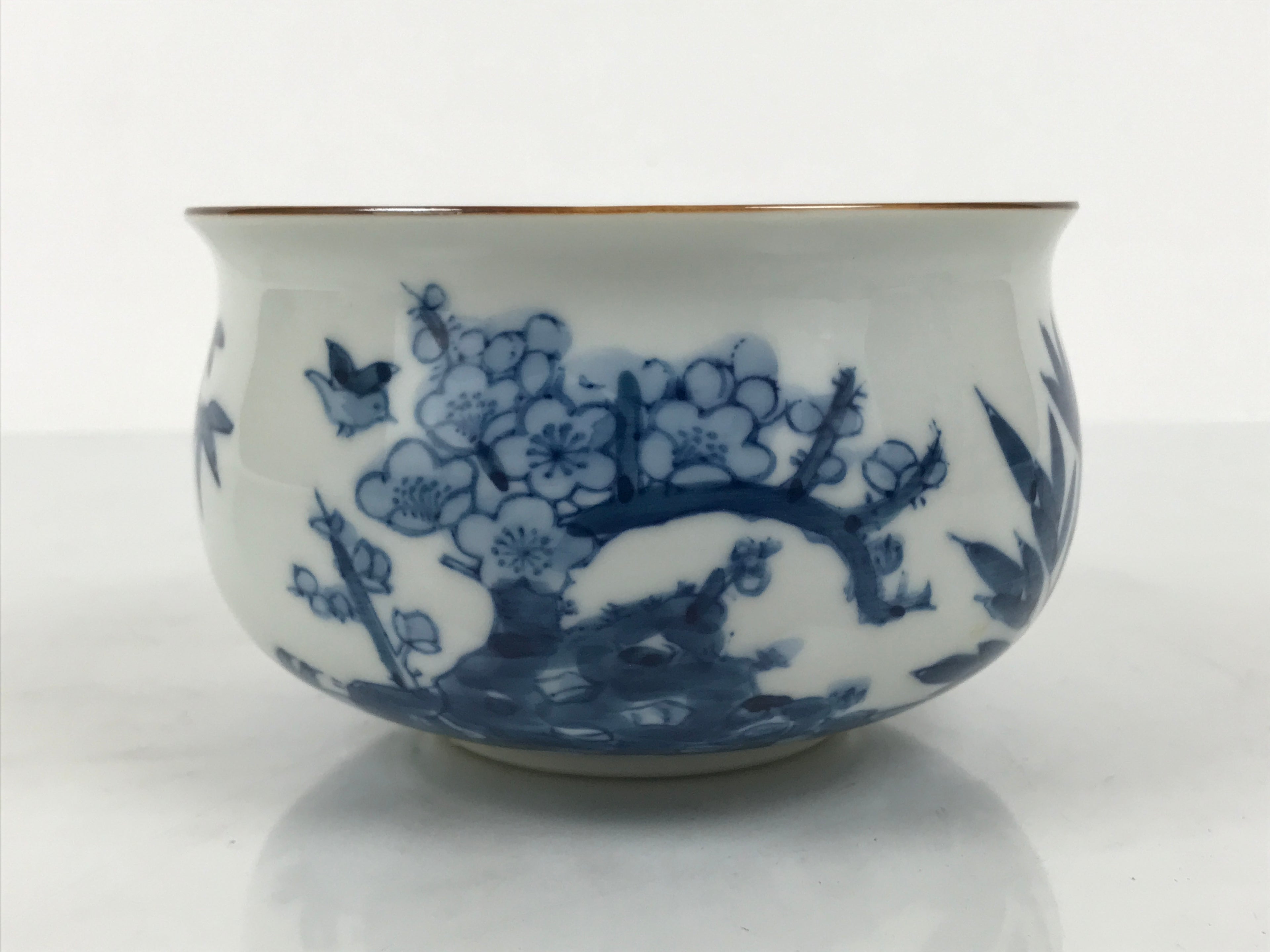 Japanese Porcelain Celadon Waste Water Bowl Kensui Vtg Tea Ceremony White CHB174-KT - Bowl-chidorivintage.com