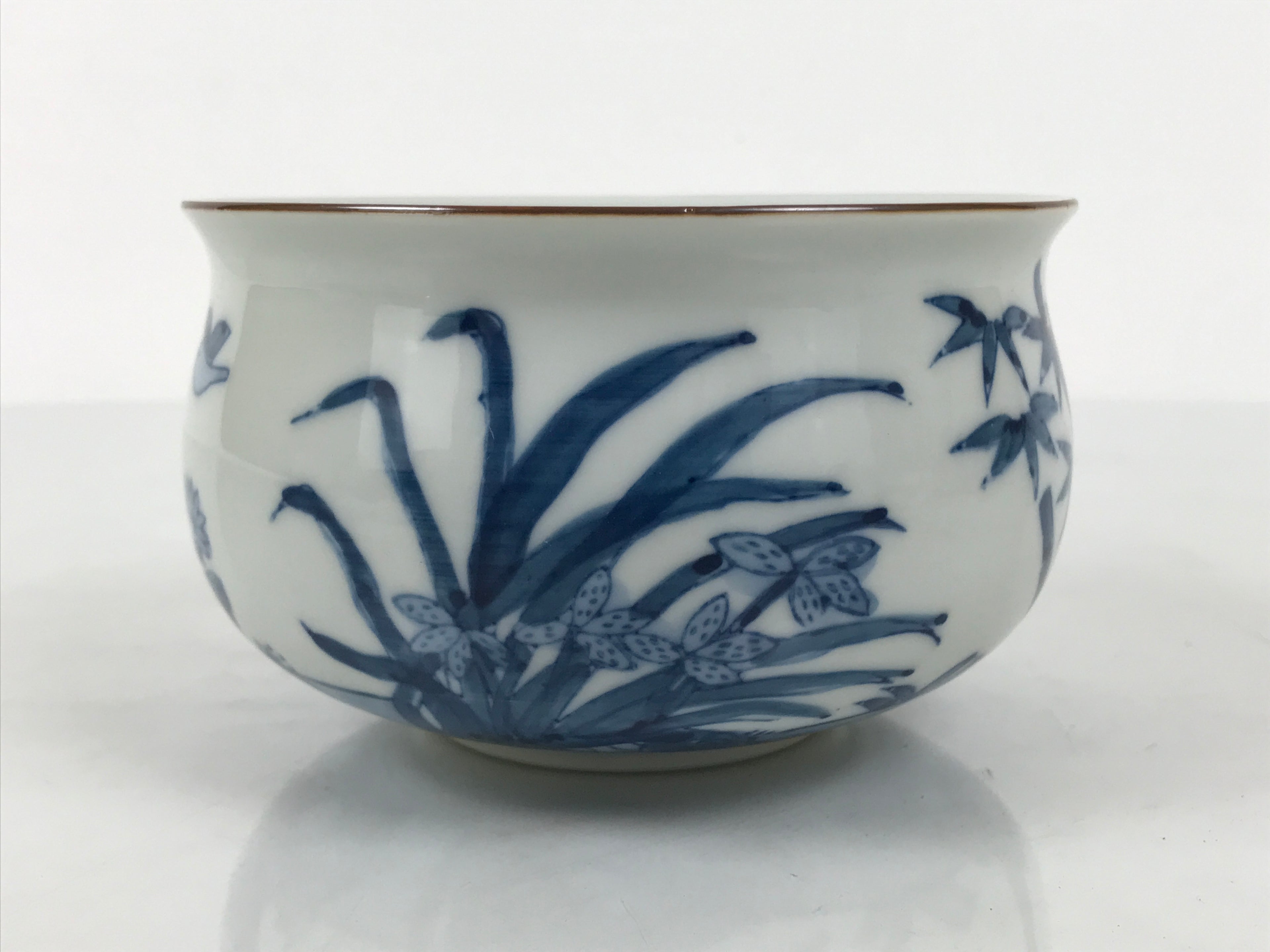 Japanese Porcelain Celadon Waste Water Bowl Kensui Vtg Tea Ceremony White CHB174-KT - Bowl-chidorivintage.com