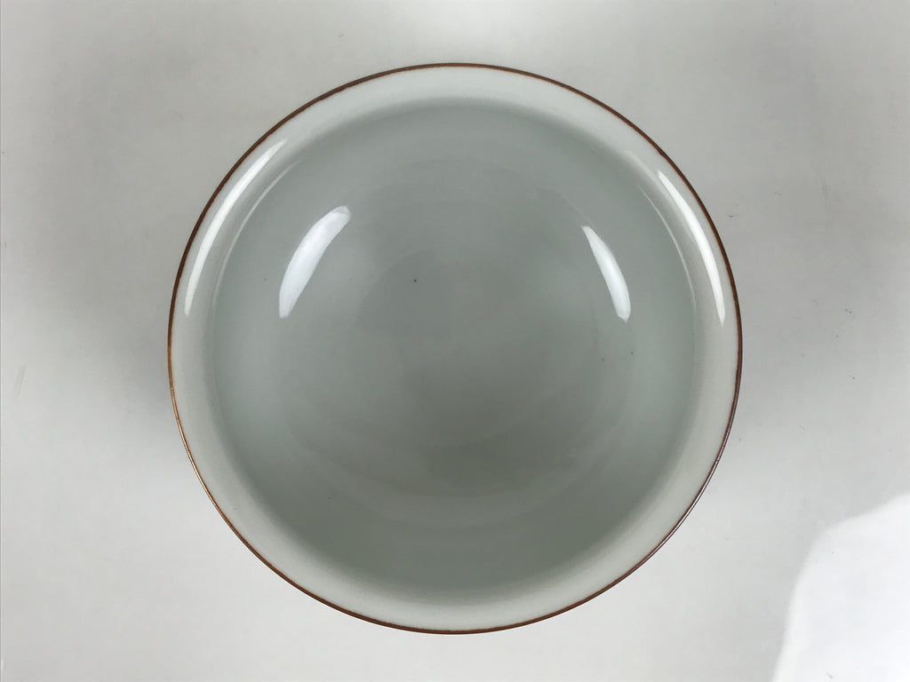 Japanese Porcelain Celadon Waste Water Bowl Kensui Vtg Tea Ceremony White CHB174-KT - Bowl-chidorivintage.com
