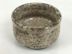 Japanese Ceramic Green Tea Bowl Matcha Chawan Vtg Pottery White Brown PX814-KT - Bowl-chidorivintage.com