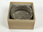 Japanese Ceramic Green Tea Bowl Matcha Chawan Vtg Pottery White Brown PX814-KT - Bowl-chidorivintage.com