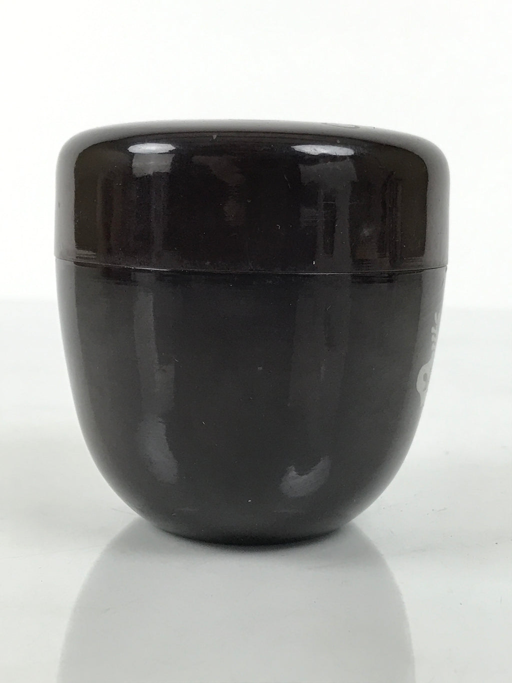 Japanese Resin Lacquer Replica Matcha Tea Caddy Natsume Sado Brown Floral TG197-KT - Tea Ceremony-chidorivintage.com