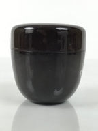 Japanese Resin Lacquer Replica Matcha Tea Caddy Natsume Sado Brown Floral TG197-KT - Tea Ceremony-chidorivintage.com